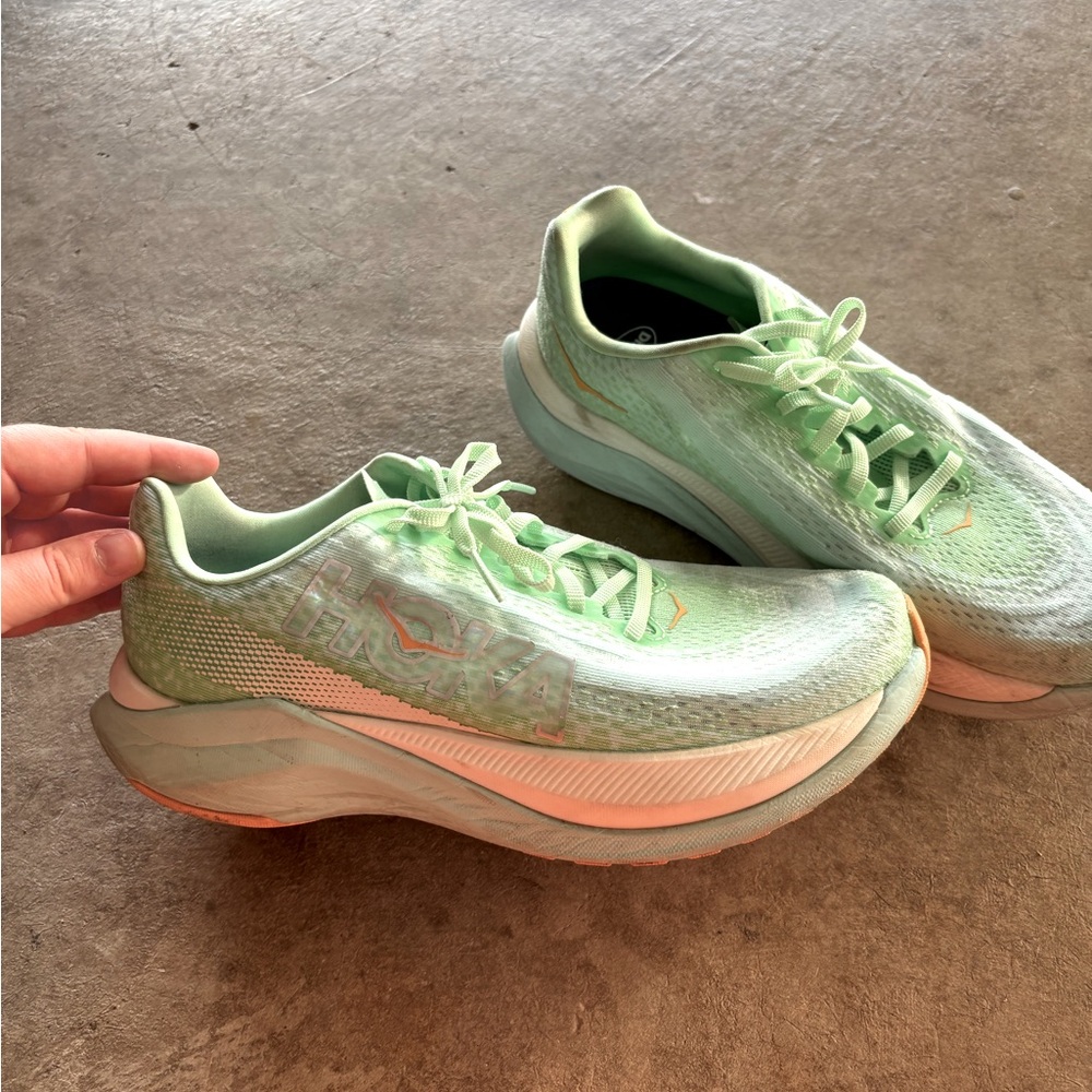 Hoka Women's Green Running Shoes